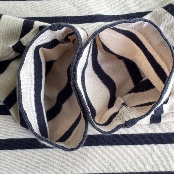 Boden 10 Navy & Cream Striped Long Sleeve Tee - Picture 7 of 8